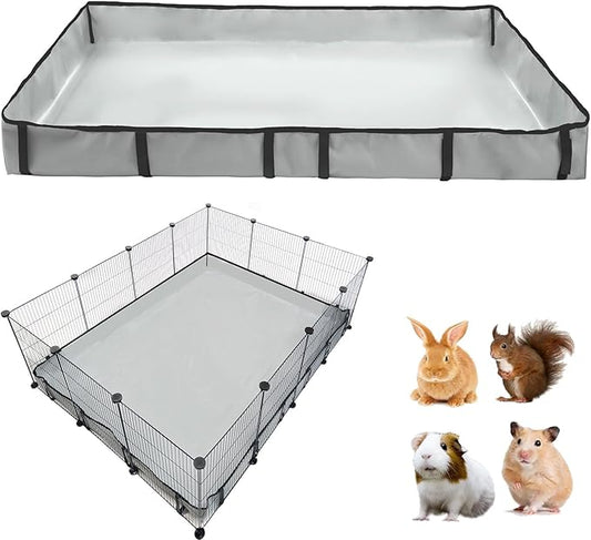 Guinea Pig Cage Liner Tarp Bottom Waterproof and Washable Base Also for Rabbits, Bunny, Chinchesillas, Hedgehog, Ferrets and Other Small Animals(36x48 inches) by DZWLKJ