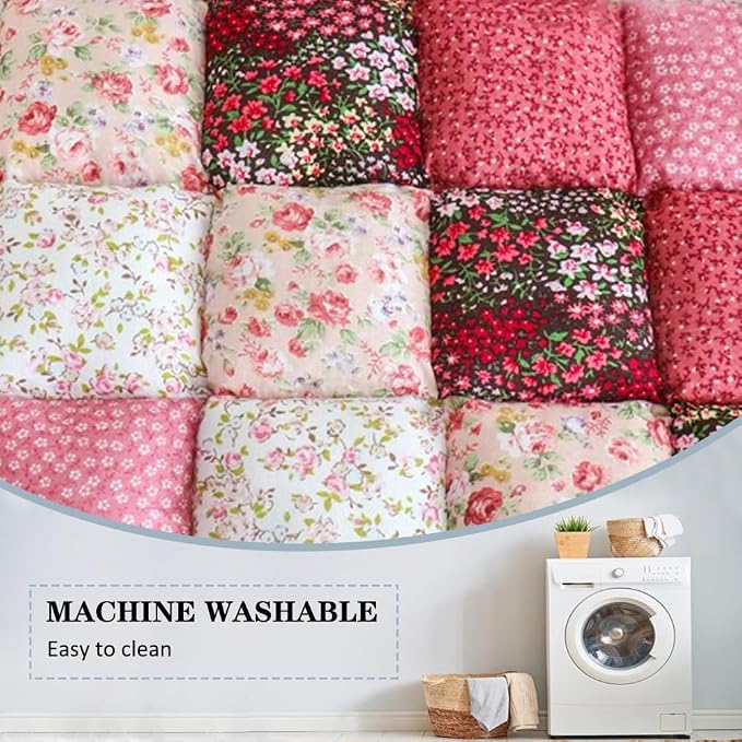 Garden Chic Cotton Protective Couch Cover,Fuzzy Couch Cover Plaid Square Pet Mat, Machine Washable & Non-Slip Pet Mat Bed Couch Cover,Sofa Cover for Most Cats Dogs,Pets (Pink, 27.6*59.1inch) - Image 4
