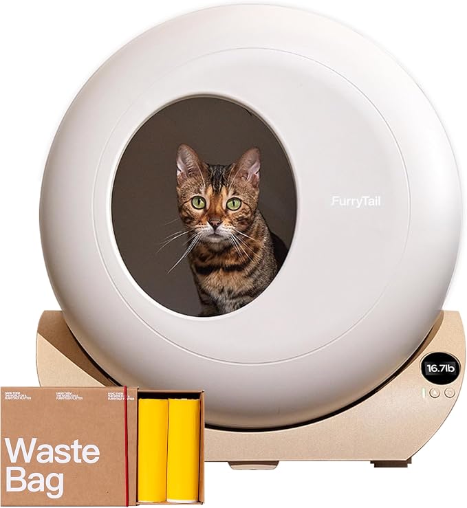 FurryTail Litter Box Liners, Cat Litter Receptacles Bags for FurryTail Automatic Cat Litter Box, Waste Bags 80pcs - Image 5