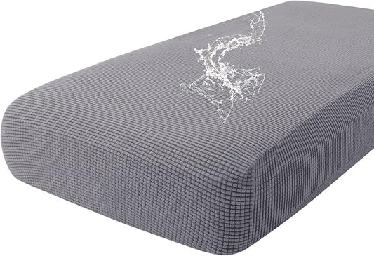 hyha Waterproof Couch Cushion Covers for Pets, Non Slip Sofa Seat Cover | Stretch Jacquard Fabric, Elastic Bottom, Non Slip Fit, Waterproof Protection, Pet Hair Protection (1 Piece for Large) by hyha