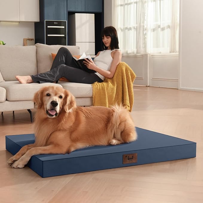 Outdoor Waterproof Orthopedic Dog Bed for Medium Size Dogs | Egg Crate Foam for Joint Support, Fits 36x23 Crates, TPU Waterproof Layer, Machine Washable 1680D Oxford Cover, Up to 50 lbs - Image 5