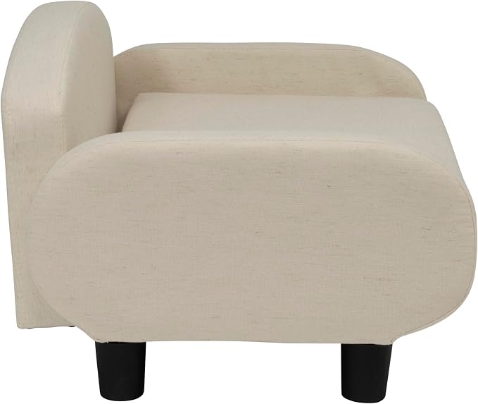 Paws & Purrs Cat Sofa Bed, Pet Couch for Indoor Cats Elevated Cat Beds with Removable Washable Mattress Cover for Kitten, Puppy or Small Animal- 31.5" Wide, Oatmeal - Image 7