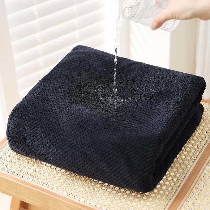 30x60 Inches Extra Large Bath Towels Set Super Soft Absorbent Luxury Microfiber Towels for Bathroom (Black, 6PCS) - Image 5