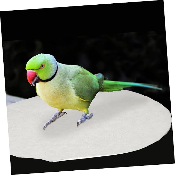 KESYOO Bird Cage Liners Papers Disposable Parrot Cage Cushion Pad 11.81X11.81 Inch Absorbent Pet Paper Mat for Clean Birdcage Environment - Image 3