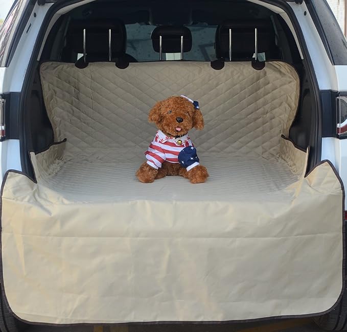 FLR Pet Dog Seat Cover for Car Waterproof Washable Pet Dog Mat Booster Seat Cover Car Pet Dog Protector Cover with 1 Pcs Pet Seat Safety Belt for Dogs SUV Cars Trucks-80X52in by Unknown