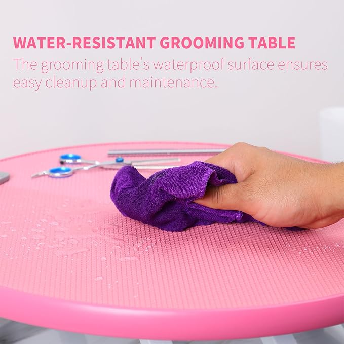 Dog Grooming Table for Dogs At-Home - 360 Rotating Medium Small Dog Grooming Table Adjustable Grooming Arm Includes Grooming Arm, Loop Noose - Image 3