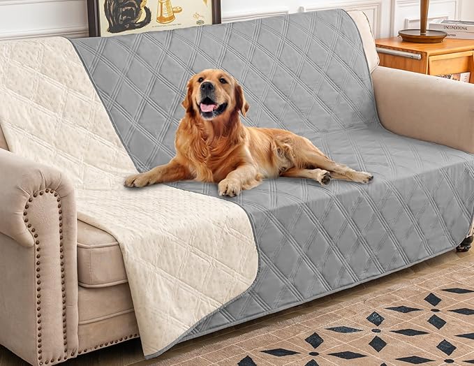 Ameritex Waterproof Dog Bed Cover Pet Blanket with Anti-Slip Back for Furniture Bed Couch Sofa by Ameritex