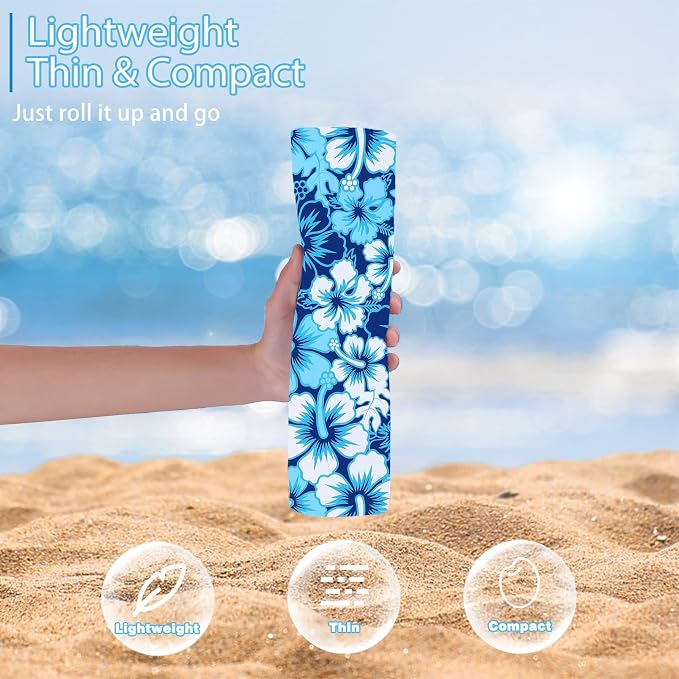 TwoYek Microfiber Beach Towels Extra Large 71x32 inches 6 Pack Bulk | Thin Lightweight, Sand Free, Super Absorbent & Quick Dry, Oversized Towel for Beach Bath Pool Swim Travel Accessories Gifts - Image 2
