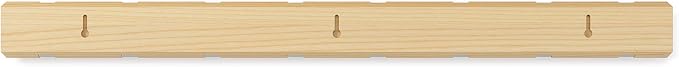 Umbra Flip Coat Rack, Wall Mount 8-Hook, Space Saving, Natural/Nickel | Real wood and steel build, retractable hooks fold flat, holds coats bags and scarves, easy install - Image 10