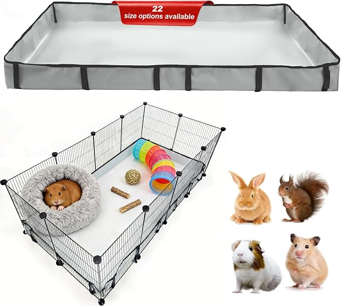 DZWLKJ Guinea Pig Cage Liner, Waterproof and Washable Base, 28"X56", Suitable for Rabbits, Bunny, Chinchillas, Hedgehog, Ferrets and Other Small Animals by DZWLKJ