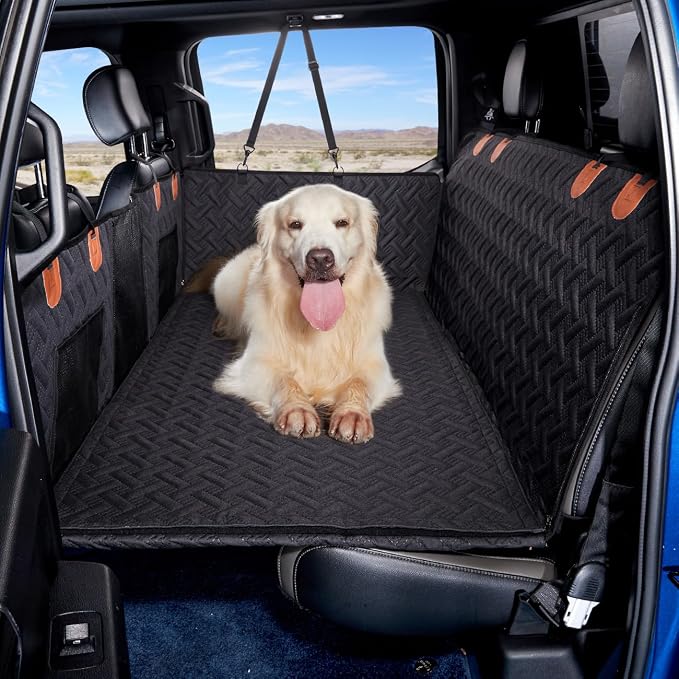 MAXFUT Truck Dog Seat Cover Back Seat,Back Seat Extender for Truck,Dog Hammock,Hard Bottom Car Seat Cover,Pet Seat Cover for F150/RAM1500/Silverado by Unknown