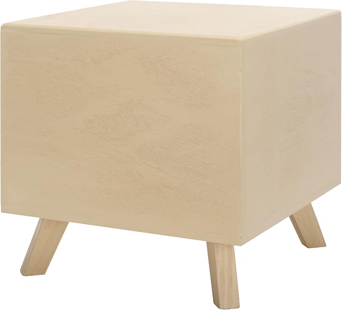 SAFAVIEH Home Collection Bean Mid-Century Natural Square Covered Cave Small Pet Cat Bed (Fully Assembled) - Image 7