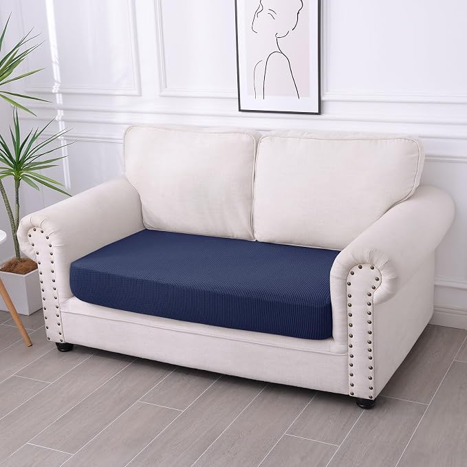 hyha Waterproof Couch Cushion Covers for Pets, Non Slip Sofa Seat Cover | Stretch Jacquard Fabric, Elastic Bottom, Non Slip Fit, Waterproof Protection, Pet Hair Protection (1 Piece for Medium) - Image 7