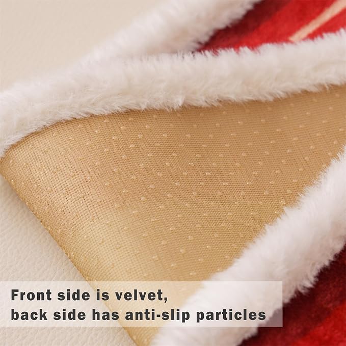 Cmfshape Valentine's Day Velvet Loveseat Slipcover-Romantic Heart Pattern,Pet Friendly Couch Covers for 2 Cushion Sofa,Washable Sofa Protector for Holiday,Lover,Anti-Slip,59.06"x27.6" - Image 6