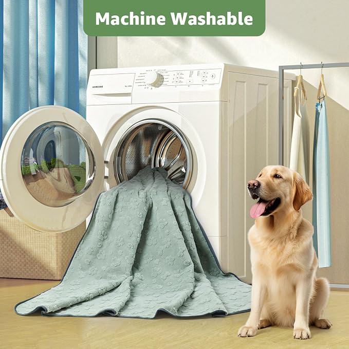 LOOBANI Washable Pee Pads for Dogs,2 Pack Reusable Puppy Pads 36"x48" | Super Absorbent, Waterproof, Leakproof, Non Slip, Soft, For Whelping, Potty Training, Crates, Floors, Beds, Couches, Travel - Image 7