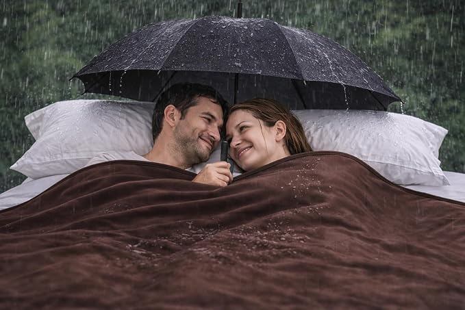 The Original Good-Time Brown/Beige Waterproof Blanket Jumbo 80x60 | 100% Leakproof for Messy Moments, Pets and Spills, Machine Wash & Dry - Image 6