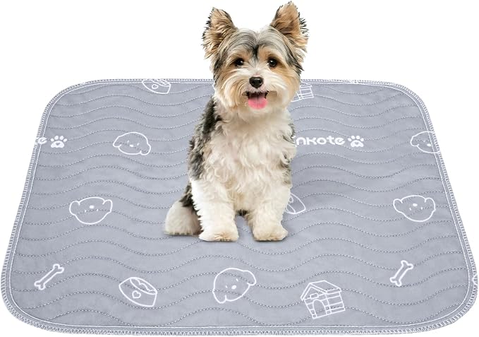 2 Pack Puppy Pee Pads Heavy Absorbency Washable for Dogs, Reusable Pee Pads | Non-Slip Waterproof Pet Training Pads for Puppy Playpen, Crate, Whelping Box, 18"x24" by Conkote