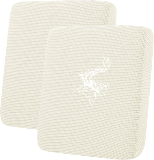hyha Waterproof Couch Cushion Covers for Pets, Non Slip Sofa Seat Cover | Stretch Jacquard Fabric, Elastic Bottom, Non Slip Fit, Waterproof Protection, Pet Hair Protection (2 Pieces) by hyha