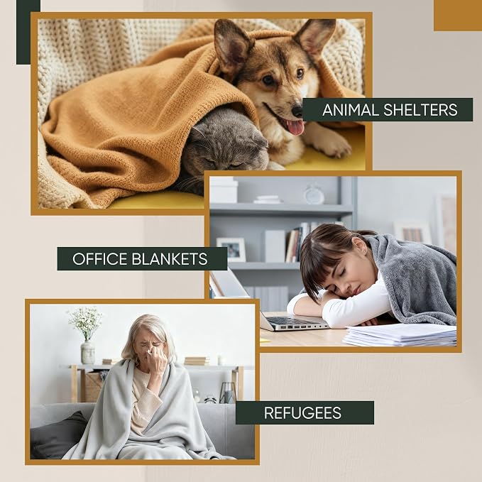 Macarrie 30 Pcs Fleece Blankets Bulk 50 x 60 Inch Soft Fleece Throw Blankets Warm Lightweight for Home Office Wedding Guest Gift Spring Outdoor Camping Travel Homeless Pet Lap Sofa Bed (Morandi Color) - Image 4