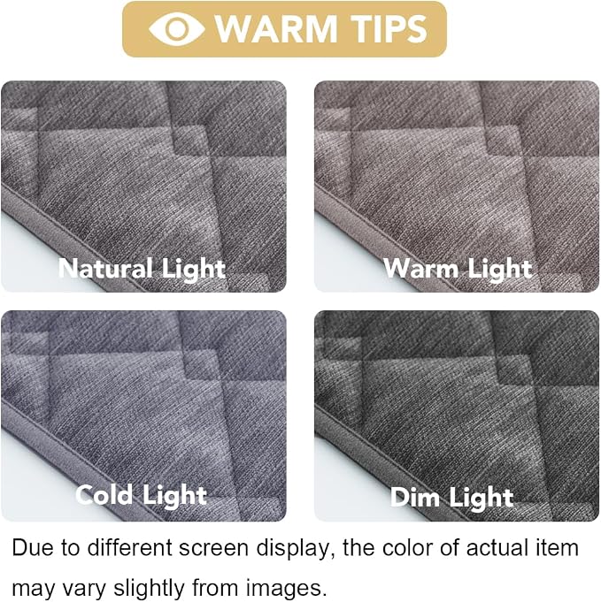 H.VERSAILTEX Couch Cover Chenille Pet Fuzzy Sofa Covers for 2 Cushion Couch Anti Slip Washable Sofa Slipcovers with Strap Soft Couch Protector Cover for Dogs Cats Kids(27.6" x 59", Light Grey) - Image 7
