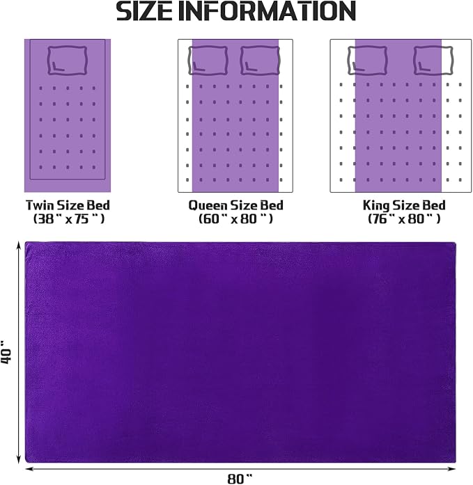 Mixweer 6 Pcs Oversized Bath Towels, 40 x 80 Inch Giant Microfiber Jumbo Bath Sheets Soft Bathroom Microfiber Quick Dry Absorbent Shower Towels for Spa Camping Beach(Dark Purple) - Image 8