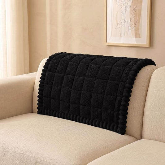 Smiry Couch Cover for Dogs, Non Slip Fuzzy Pet Sofa Arm Covers Washable | Sofa Slipcovers for Armrest & Backrest, Soft Thick Furniture Protector for Cats Dogs, Against Fur, Dirt (35.4"x35.4") by Smiry