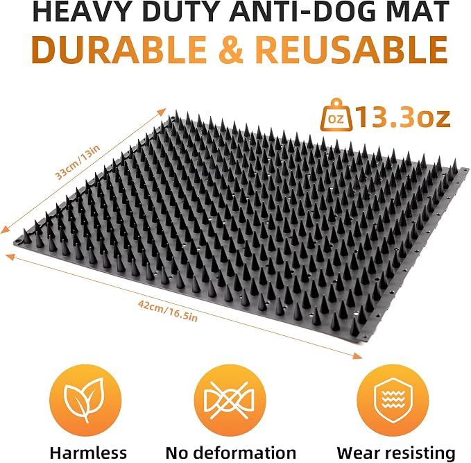 5 Pack Scat Mats for Dogs – Heavy Duty Solid PP Pet Deterrent Mats to Keep Dogs Off Couch & Furniture – Durable for Indoor & Outdoor Use - Image 5