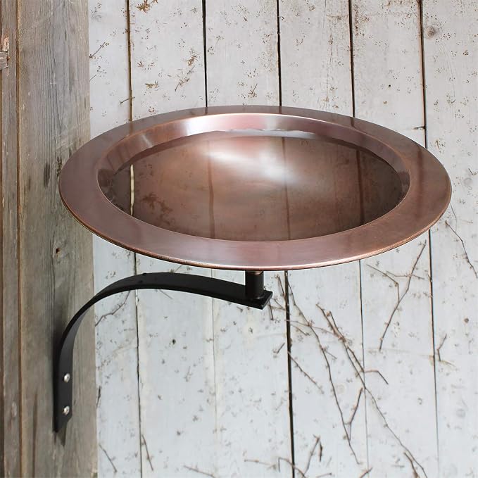 Achla Designs Classic II Copper Birdbath - Image 7