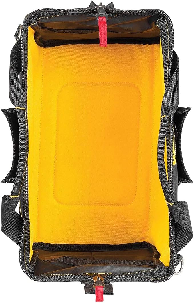 CAT 16-Inch Pro Wide Mouth Tool Bag, 14 Pockets for Tool Storage and Organization, Premium 1680D Water-Resistant Polyester Weave, Adjustable Shoulder Strap - 980206N - Image 7