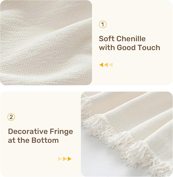 2 Pieces Sectional Couch Covers L Shaped Cover XXXL Cream White | Thick Washable Fabric for L Shaped Sectional Sofa, Anti-Pet Hair, Stain & Wear Resistant, Easy Care & Installation - Image 7