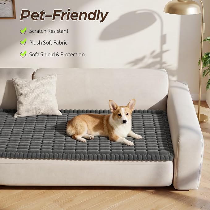 Songrey Couch Cover for Dogs 27.6" x 70.9" | Sofa Covers Washable, Couch Protector for Pets, Non-Slip Thick Dog Blanket for Sofa - Image 2