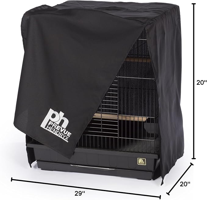 Prevue Hendryx Pet Products Universal Bird Cage Cover, Medium, Black (12502) - Image 4