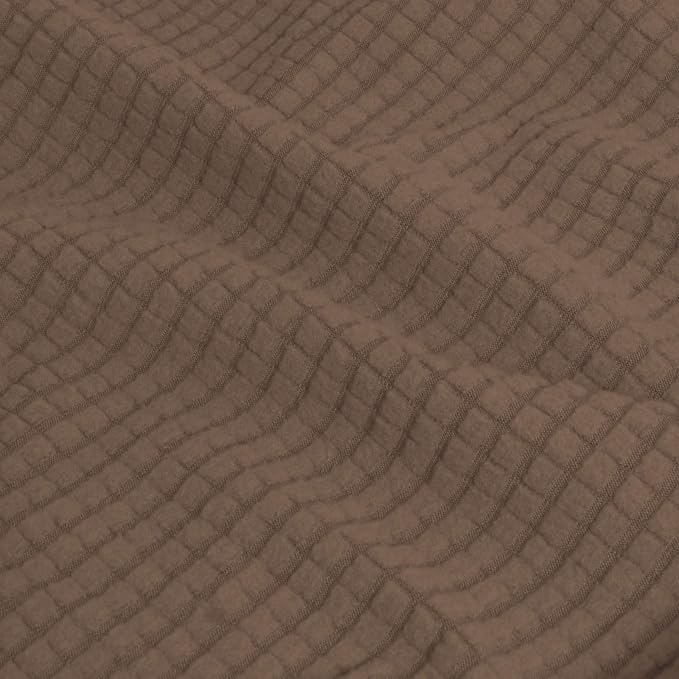 Easy-Going 3 Pieces Stretch Couch Cover Sofa Cover for Dogs Washable Sofa Slipcover for 2 Separate Cushion Couch Spandex Jacquard Fabric Elastic Furniture Protector for Pets, Kids (Brown, Loveseat) - Image 5
