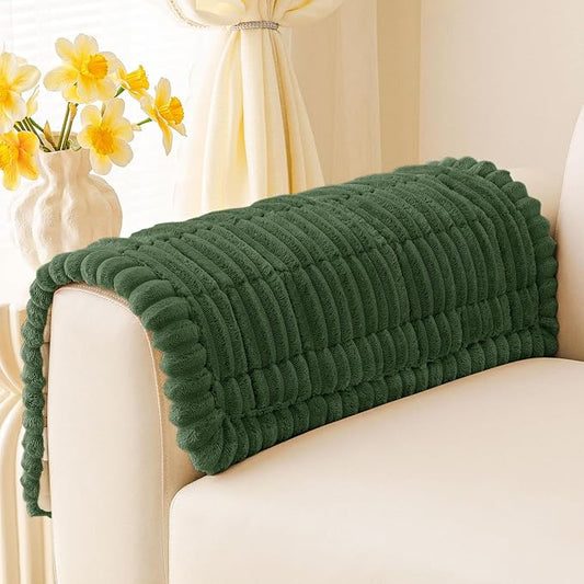 hyha Couch Cover for Dogs, Washable Non Slip Plush Flannel Sofa Protector | Thick Flannel, Silicone Anti-Slip Backing, Pet Hair & Scratch Protection, Fits Sofa & Loveseat (27.6" x 27.6") by hyha