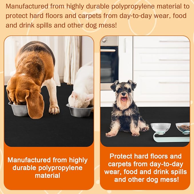 Drydiet PVC Pet Crate Floor Protection Mat 24" X 38" XXL Washable Floor Covering Reusable Waterproof Non Slip Rug Whelping Pad for Pet - Image 6