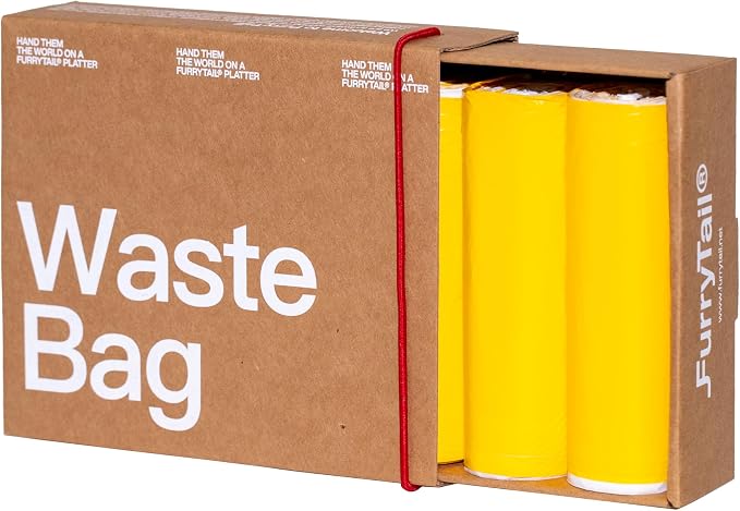 Furrytail Cat Litter Box Liners Drawstring Waste Bags, Thickened Tear-Resistant Receptacle Bags for Automatic Litter Box,Heavy Duty Trash Bags, 80 Count - Image 3