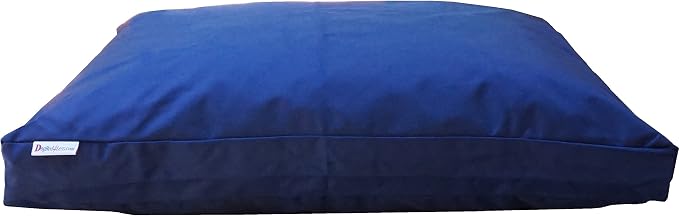 Dogbed4less Memory Foam Dog Bed for Medium to Large Dogs with Orthopedic Comfort, Waterproof Liner and Heavy Duty Nylon Cover 47X29 Pillow, Navy Blue - Image 8