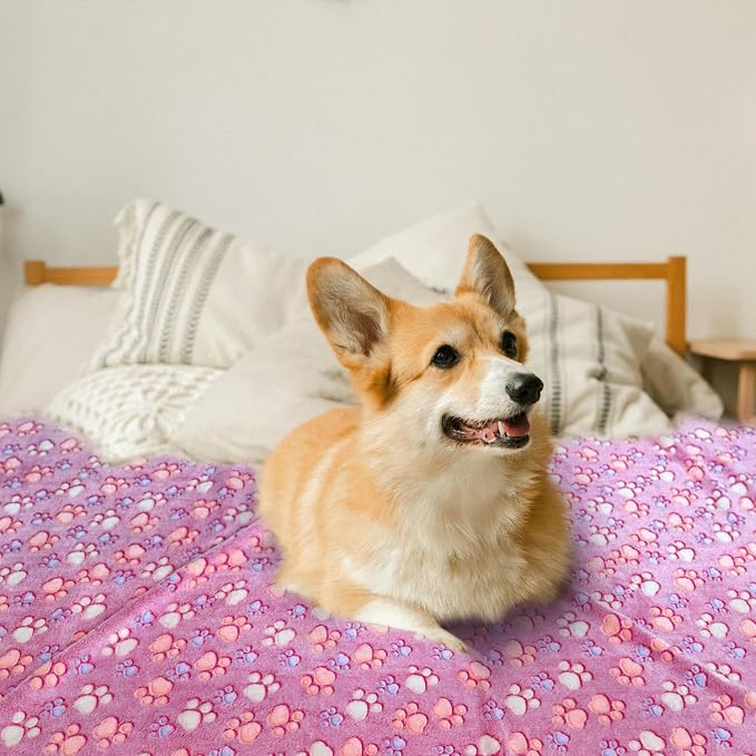 Dog Blankets for Medium Large Dogs Washable, 3 Pack Pet Blanket Washable 41" x 31", Fuzzy Soft Puppy Throw Cover for Kennel Crate Bed - Image 6