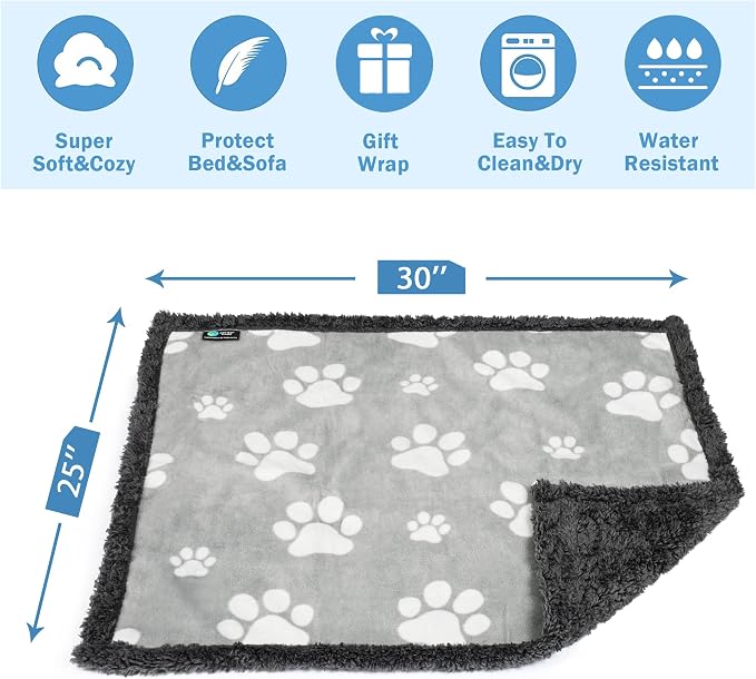 Kritter Planet Waterproof Reversible Pet Blanket for Small Dogs | 20 x 30 Inch, Washable Pet Protector for Crates, Pet Beds and Car Seats, Guards Against Fur, Dirt and Everyday Spills - Image 4