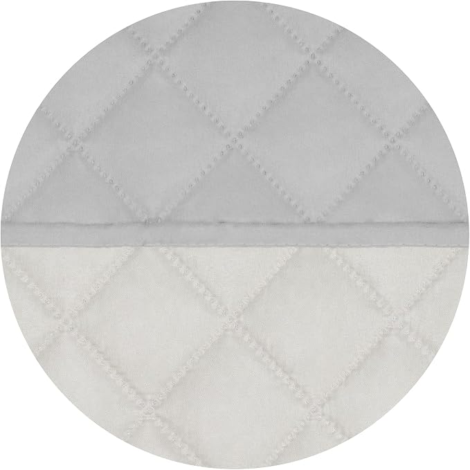 PureFit Reversible Quilted Couch Covers for Dogs Loveseat Sofa Cover 46.5” | Light Gray/Ivory, Water Resistant Couch Protector, Washable Pet Couch Cover with Non Slip and Elastic Straps For Kids - Image 5