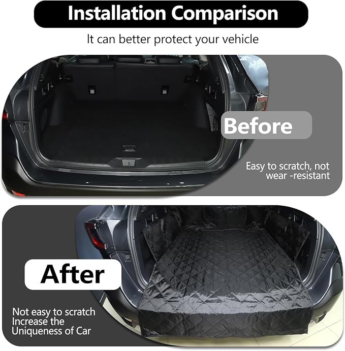 HAPPYHORSE Pet Dog Trunk Cargo Liner Compatible with Subaru Outback 2020-2025，Cargo Cover Waterproof and Non-Slip Dog seat Cover Cargo Liner Area Protector Cover (Subaru Outback 2020-2025 (A)) - Image 6