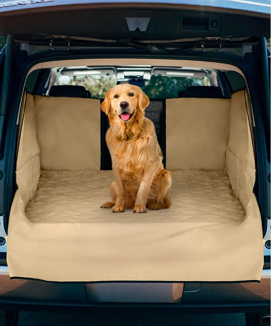 SUV Cargo Liner for Dogs - Water-Resistant Pet Trunk Cargo Cover Mat for SUVs and Sedans with Bumper Flap Protector, Trunk Cover, Non-Slip Liner, (35" X 40") Upgraded 2025 by Frontpet