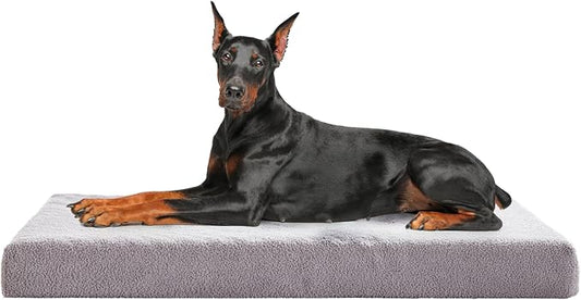 WATANIYA PET Cooling Dog Bed - Memory Foam Washable with Waterproof Liner and Cooling Gel Mattress, Fits up to 130 lbs Pets by WATANIYAPET