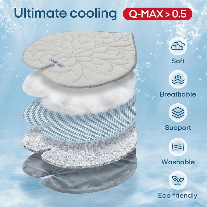 Dog Cooling Mat Washable Pet Cooling Mat, Self Cooling Mat for Dogs Large | 55" x 45", Thick Portable Foldable Cooling Pad for Indoor Outdoor, Crate, Travel, Camping and Beach - Image 4