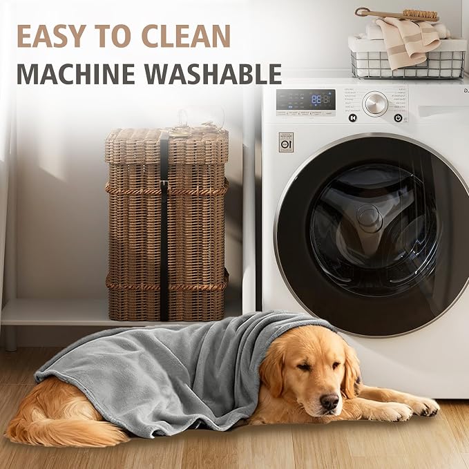 Ameritex Pet Bed Blanket Reversible 100% Waterproof Velvet Super Soft for Sofa and Bed - Image 7