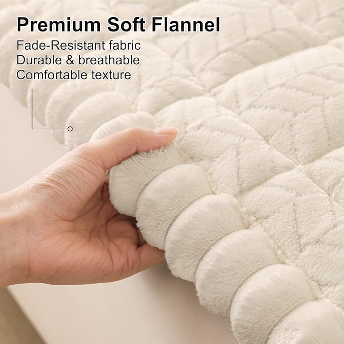 Smiry Couch Cover for Dogs, Non Slip Fuzzy Pet Sofa Covers Washable | Sofa Slipcovers for 3 Cushion Couch, Soft Thick Furniture Protector for Cats Dogs, Against Fur, Dirt, Scratch (43"x82.7") - Image 5