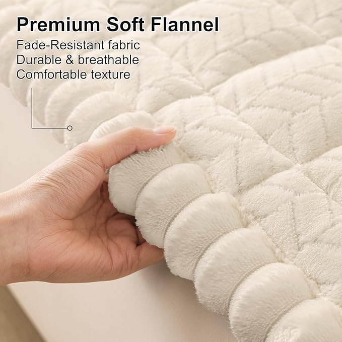 Smiry Couch Cover for Dogs, Non Slip Fuzzy Pet Sofa Covers Washable | Sofa Slipcovers for 3 Cushion Couch, Soft Thick Furniture Protector for Cats Dogs, Against Fur, Dirt, Scratch (27.6"x70.9") - Image 5