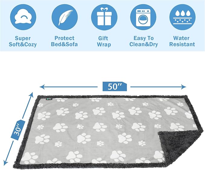 Kritter Planet Waterproof Reversible Pet Blanket for Small Dogs | 30 x 50 Inch, Washable Pet Protector for Sofa, Couch, Crates and Car Seats, Guards Against Fur, Dirt and Everyday Spills - Image 5