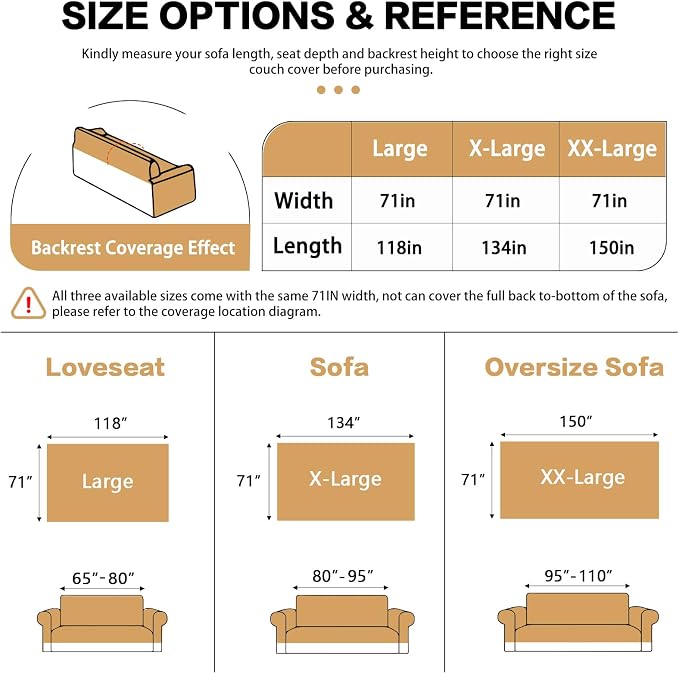DREAMINGO Orange Boho Sofa Cover Chenille Couch Cover Blanket Vintage Bohemian Sofa Covers for 3 Cushion Couch Geometric Jacquard Sectional Couch Covers for Dogs Washable Futon Slipcover, 71"x150" - Image 2