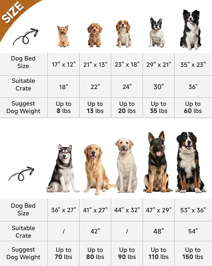 KSIIA Washable Dog Bed Deluxe Plush Dog Crate Beds Comfy Kennel Pad Anti-Slip Pet Sleeping Mat for Large, Jumbo, Medium, Small Dogs Breeds, 35" x 23", Dark Grey - Image 6